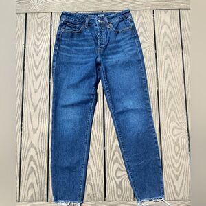 Old Navy High Rise OG Straight Dark Wash 4 secret smooth pockets